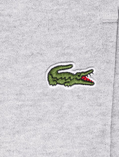 Calça Lacoste Masculina Moletom Sport Cotton Fleece Croco Cinza Mescla