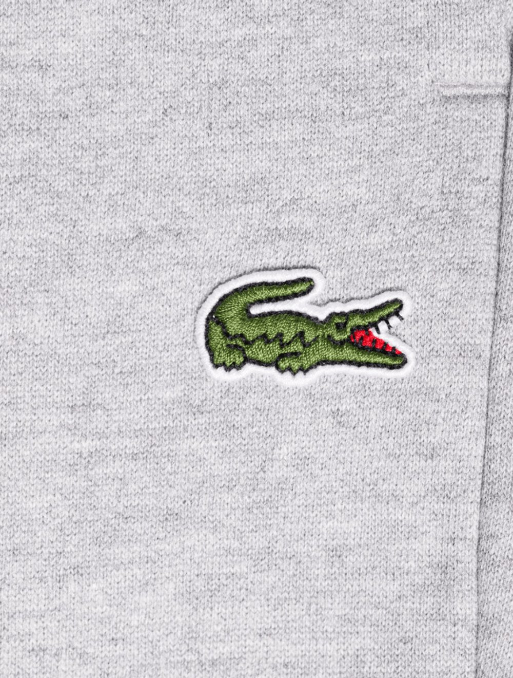 Calça Lacoste Masculina Moletom Sport Cotton Fleece Croco Cinza Mescla