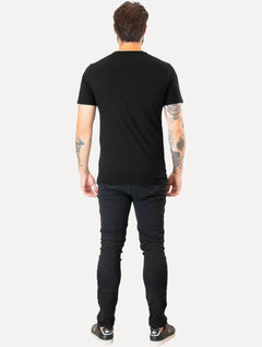 Camiseta Ralph Lauren Masculina Custom Slim Fit Preta