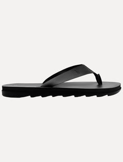 Chinelo Reserva Masculino RSV Deck 2.0 Couro Preto