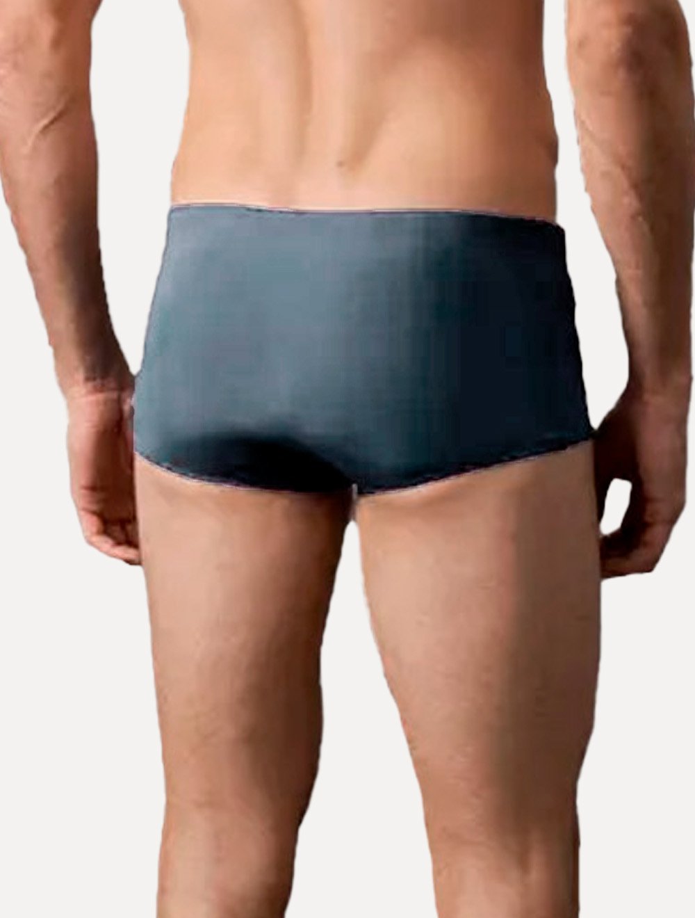 Sunga Calvin Klein Swimwear Trunk Vertical Logo Azul
