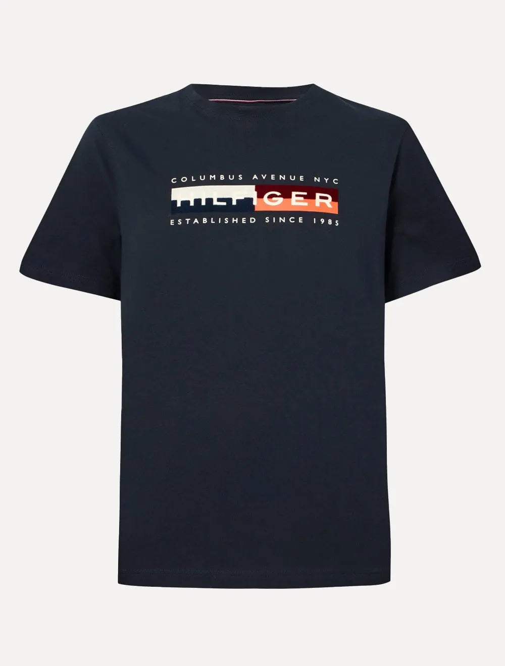 Camiseta Tommy Hilfiger Masculina Colour Block Graphic Azul Marinho