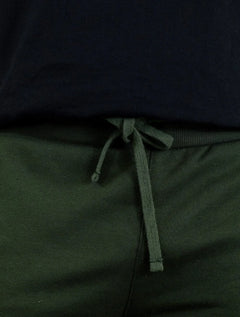 Bermuda John John Masculina Moletom New Basic Print Verde Militar