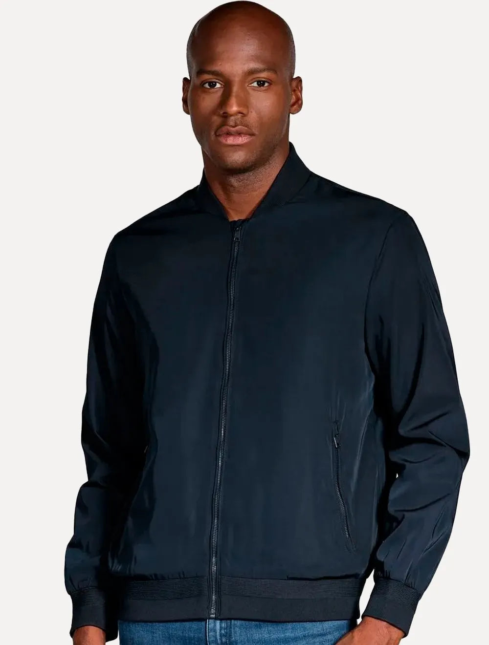 Jaqueta Aramis Masculina Nylon Bomber Liquid Repeller Azul Marinho