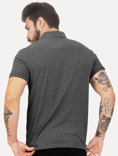 Polo Aramis Masculina Regular Basic Piquet Surton Mono Logo Grafite Mescla