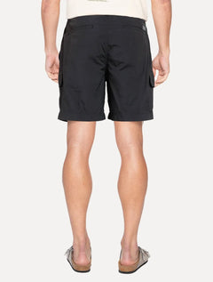 Bermuda Aramis Masculina Cargo Tec Rubber Tag Preta
