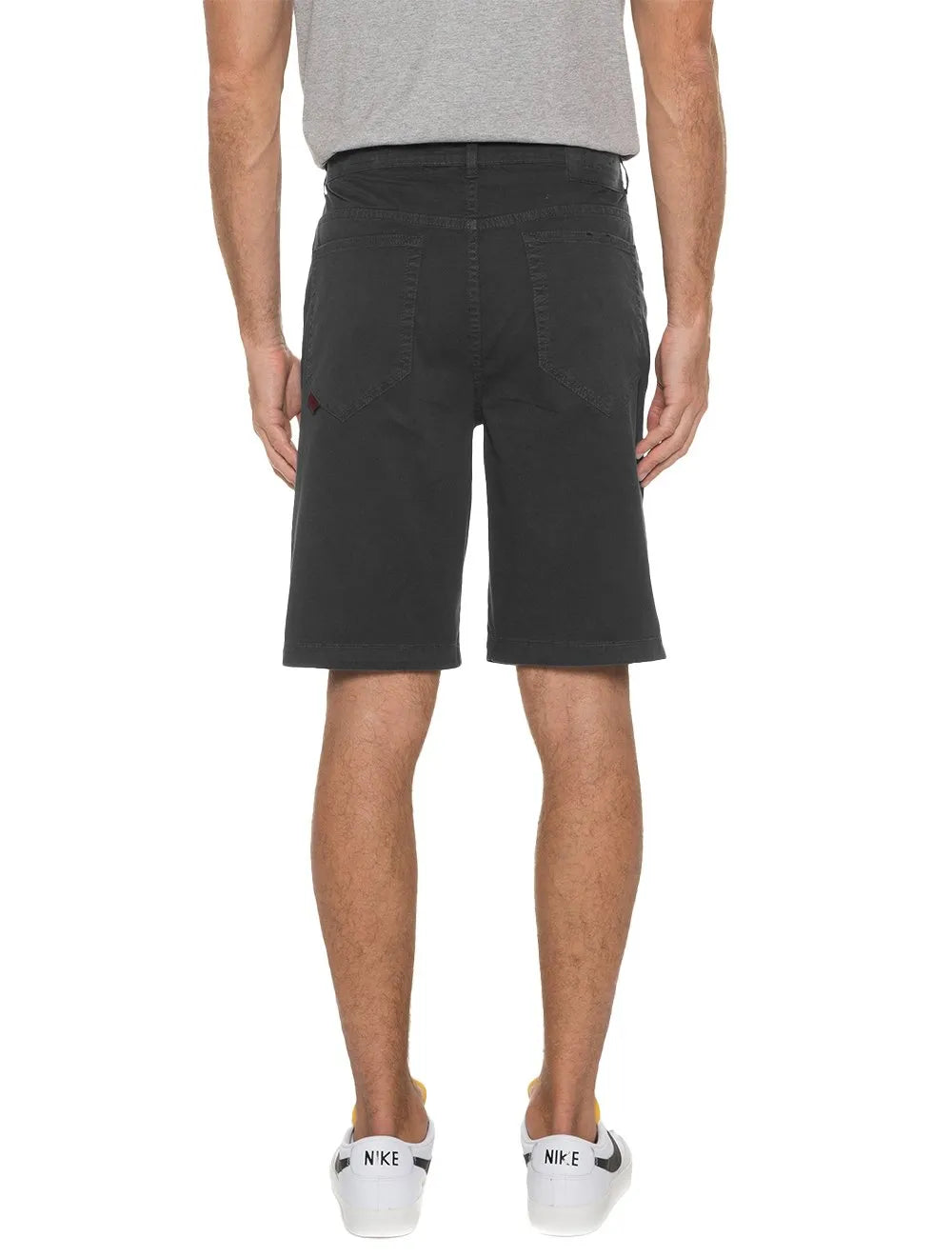 Bermuda Ellus Sarja Masculina Color Canvas Rock 5 Pockets Preta