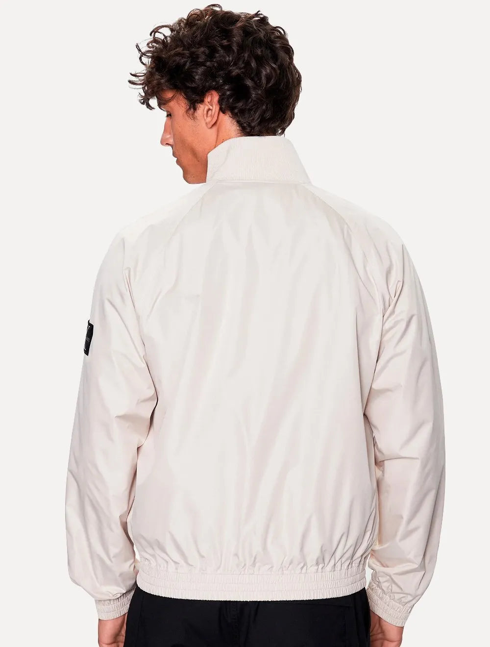 Jaqueta Calvin Klein Jeans Bomber Recycled Polyester Zip Up Off-White