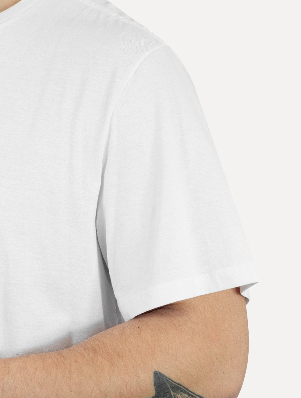 Camiseta Ellus Masculina Cotton Fine Easa Duocolor Branca