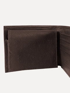 Carteira Aramis Masculina Couro Floater Horizontal Marrom Café