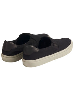 Tênis Dudalina Masculino Zara Slip On Lona Mistral Napa Logo Preto