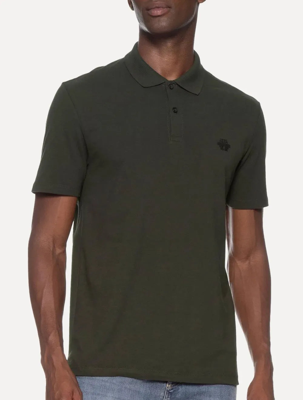 Polo John John Masculina Light Transfer Verde Escuro