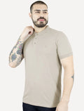 Polo Reserva Masculina Piquet Denim Texture Areia