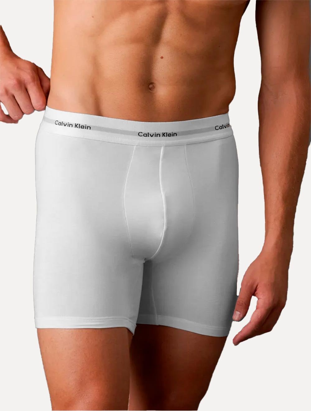 Cueca Calvin Klein Underwear Trunk Modal Logo Branca 1UN