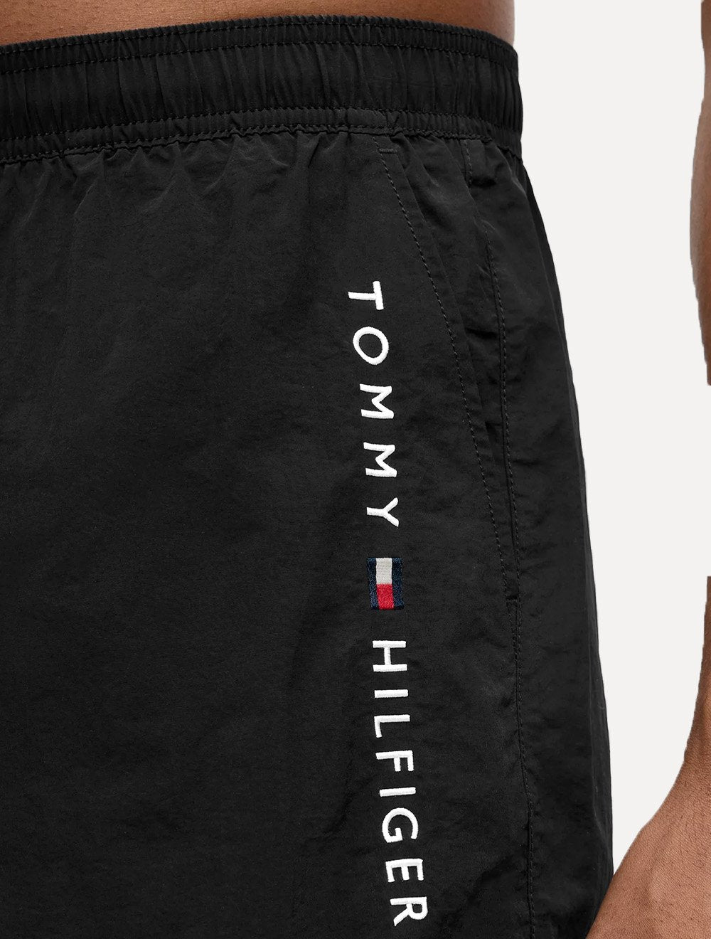 Short Tommy Hilfiger Masculino Medium Drawstring Zip Pocket Preto