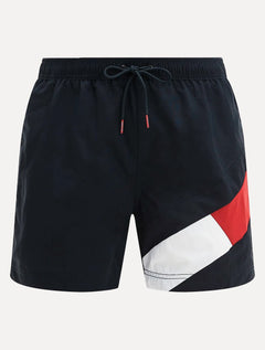 Short Tommy Hilfiger Masculino Medium Drawstring Swimwear Azul Marinho