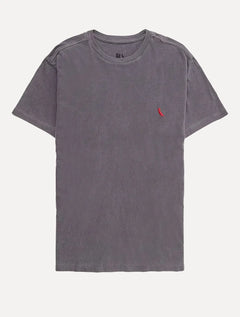 Camiseta Reserva Masculina Básica Brasa Red Stoned Chumbo