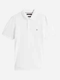 Polo Tommy Hilfiger Masculina Malha Liquid Cotton Regular Branca