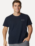 Camiseta Columbia Masculina Grey Logo Azul marinho