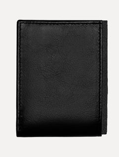 Carteira King & Joe Masculina Couro Horizontal Pesponto Preto