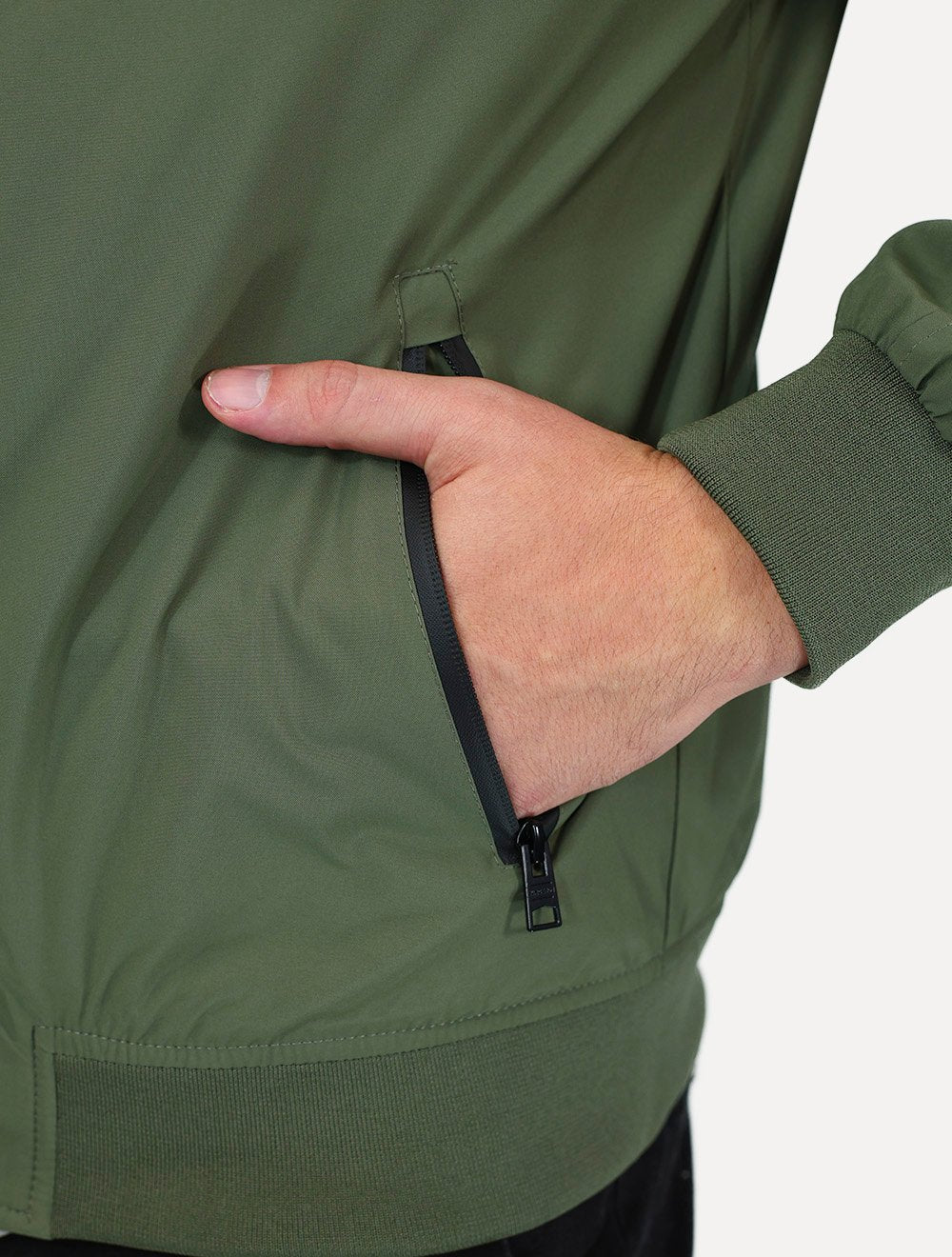Jaqueta King & Joe Masculina Nylon Premium Capuz Verde Militar
