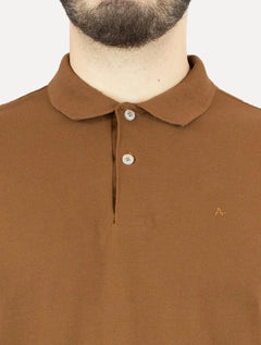 Polo Aramis Masculina Regular Basic Piquet Marrom