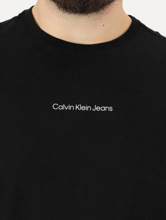 Camiseta Calvin Klein Jeans Masculina Institutional Small Logo Preta