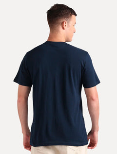 Camiseta Tommy Jeans Masculina Regular Essential Flag Text Azul Marinho