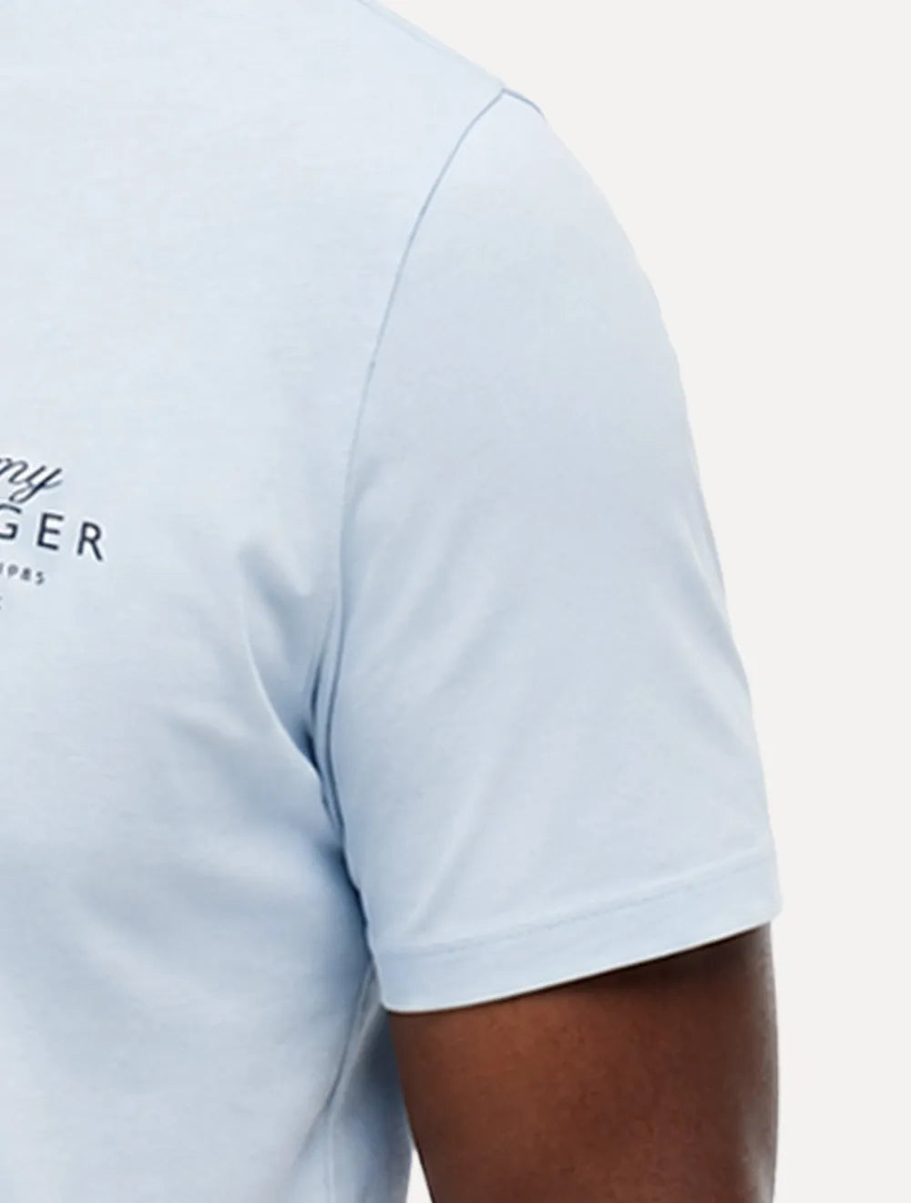 Camiseta Tommy Hilfiger Masculina Brand Love Signature Logo Azul