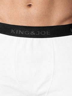 Cueca King & Joe Boxer Lisa Black Logo Branca Pack 2UN AC26701 00002