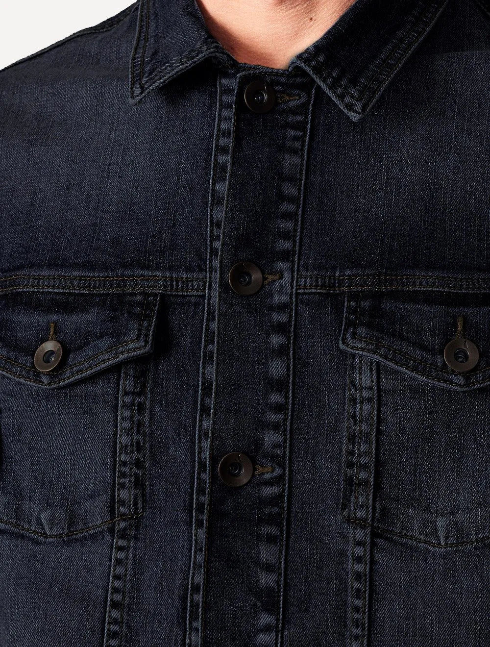 Jaqueta Reserva Jeans Masculina Trucker Denim Escura