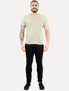 Camiseta Aramis Masculina Basic Lisa Caqui Claro