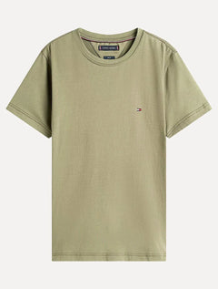 Camiseta Tommy Hilfiger Masculina Essential Cotton Verde Sálvia