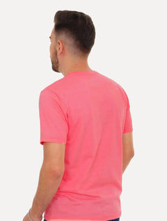 Camiseta Aleatory Masculina Dark Grey Icon Rosa Mescla