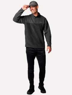 Blusa Columbia Masculina Fleece Steens Mountain Half Snap II Grafite