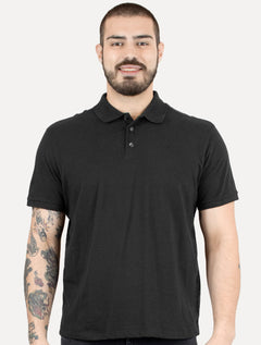 Polo Ellus Masculina Piquet Classic Easa Chumbo