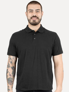 Polo Ellus Masculina Piquet Classic Easa Chumbo