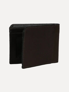 Carteira Calvin Klein Jeans Couro CKJ Queima Logo Marrom Café