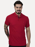 Polo Aramis Masculina Piquet Inner Detail Dark Logo Vermelho