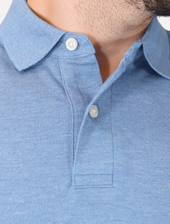 Polo Tommy Hilfiger Masculina Regular Piquet 1985 Spell Azul
