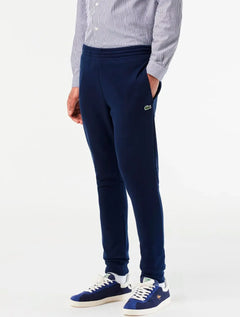 Calça Lacoste Masculina Slim Moletom Jogger Croco Azul Marinho