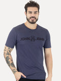 Camiseta John John Masculina JJ Basic Logo Rusty Azul Médio