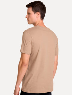 Camiseta John John Masculina Slim Fit One Cáqui Médio