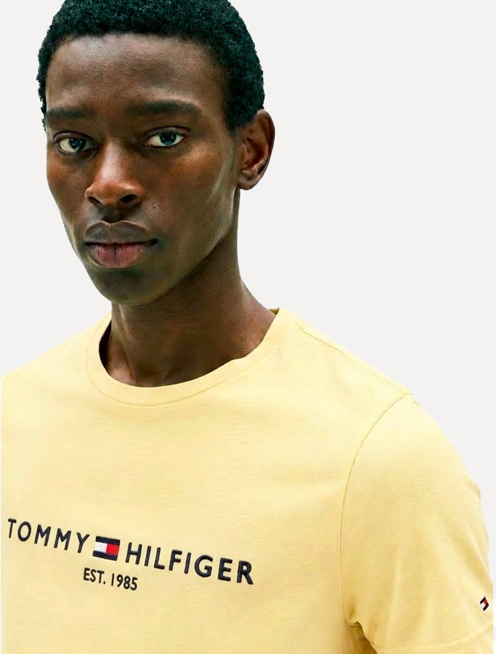 Camiseta Tommy Hilfiger Masculina Core Logo Tee Amarela