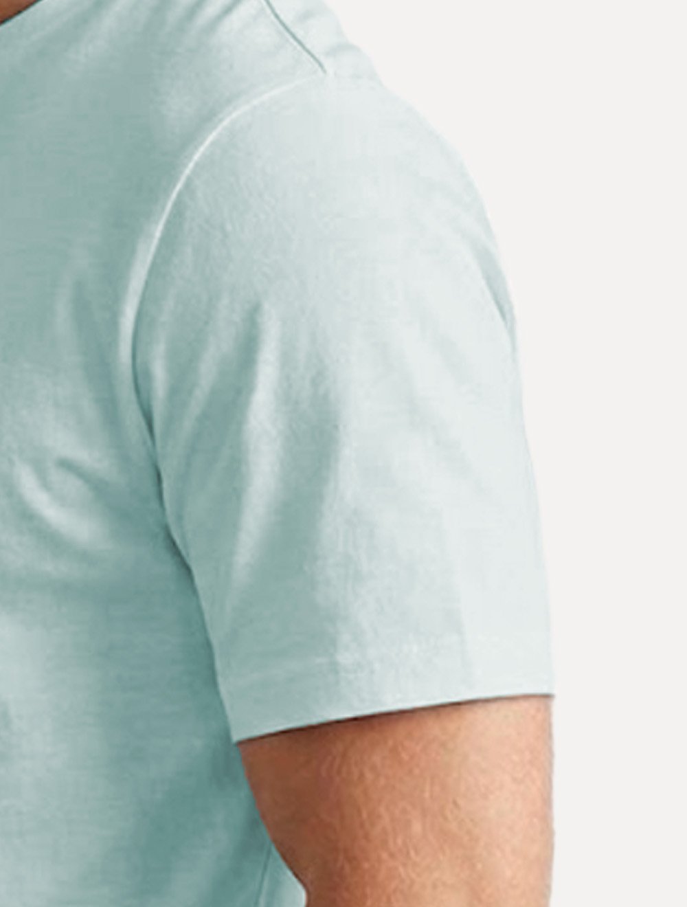 Camiseta Individual Masculina Comfort Pima Soft Touch Logo Azul Claro
