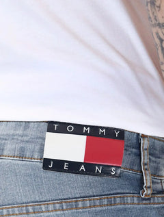 Calça Tommy Jeans Masculina Slim Austin Azul Médio