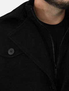 Casaco Dixen Blazer Gola Removível Preto