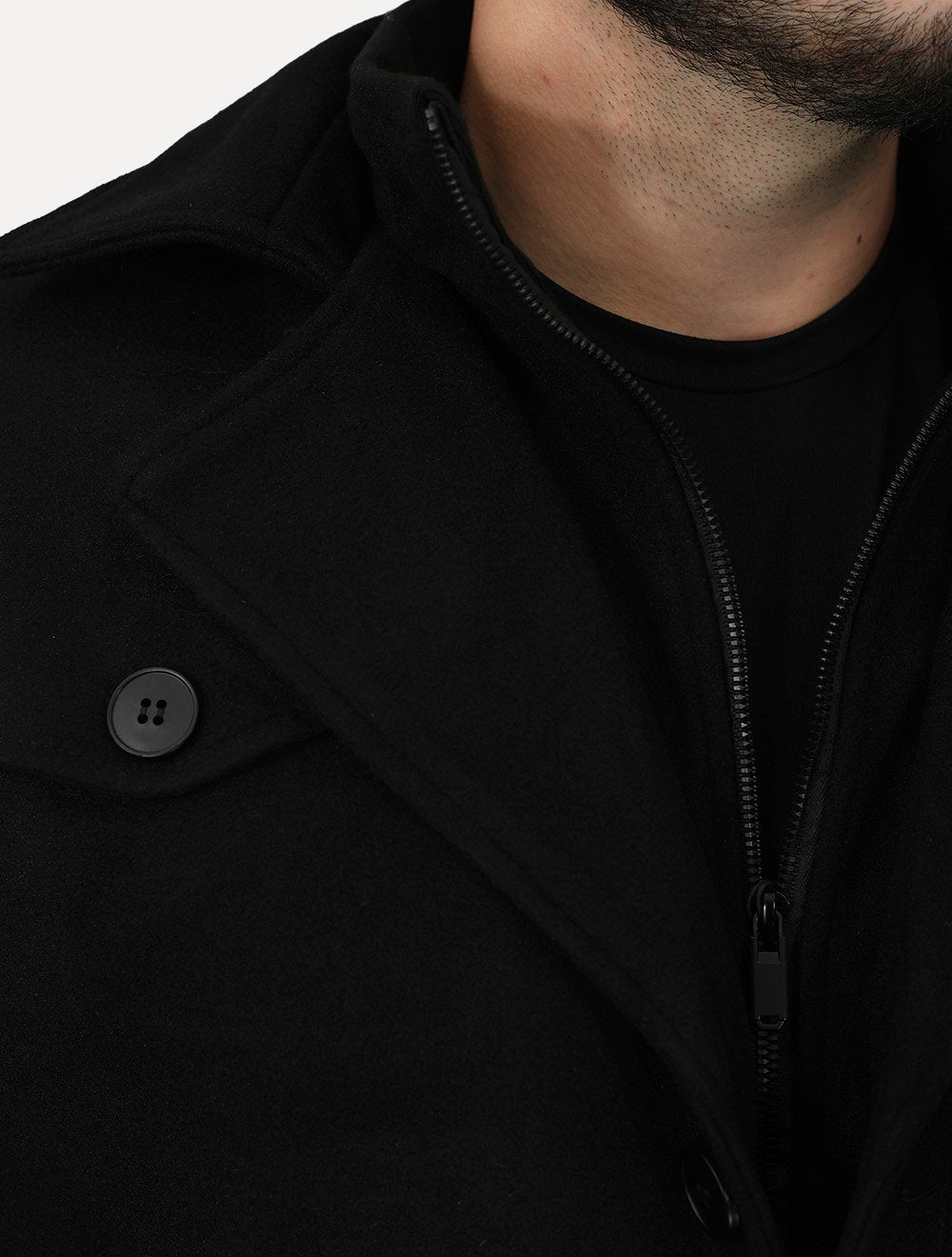 Casaco Dixen Blazer Gola Removível Preto