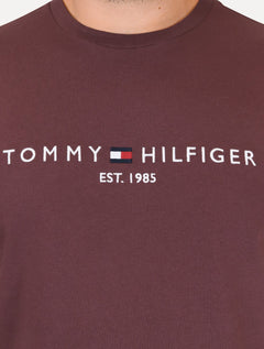 Camiseta Tommy Hilfiger Masculina Core Logo Tee Bordô