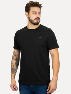Camiseta Dudalina Masculina Basic Essential Gray Icon Preta
